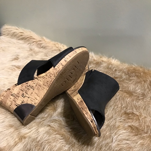Rialto Cork Wedge Heel, Open Toe Heel - Size 10 M - Picture 4 of 8